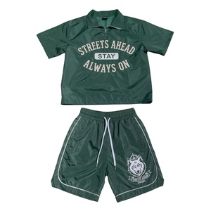 Customized <b>Tracksuit</b> Set with Printed Logo, Breathable and Lightweight, for Women and Men, Plus Size, 2-Piece Spring Set - Product Image 1
