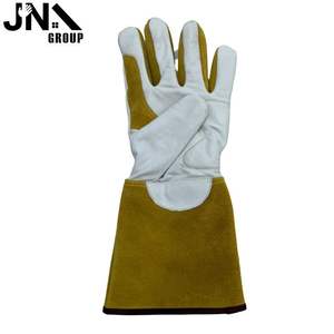Gants de soudage Tig XL pour hommes doublure en coton et cuir de vache de haute qualité logo personnalisé CE protection de sécurité pour les travaux à l'argon vente en gros - Product Image 2