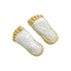 Ensemble multi-pièces Jai Shree Krishna Arts en acier inoxydable artisanal, Lakshmi Paduka Mandir, pour la salle de prière à domicile - Product Image 3