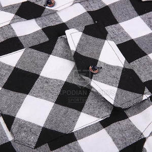 Logotipo impreso personalizado 100% algodón respetuoso con el medio ambiente transpirable de gran tamaño Camisa de franela para hombres Fabricación de Pakistán al por mayor - Product Image 6