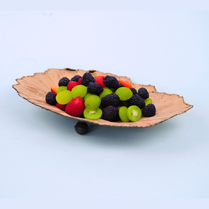 Plato de servicio de cobre con estilo moderno para postres, frutas o aperitivos, agrega elegancia a su hogar o boda para entretener a los invitados - Product Image 4