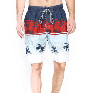 Pantalones cortos de playa de calle alta de cintura media para hombre de alta calidad estilo sólido poliéster/algodón teñido liso para el mercado de Pakistán - Product Image 1