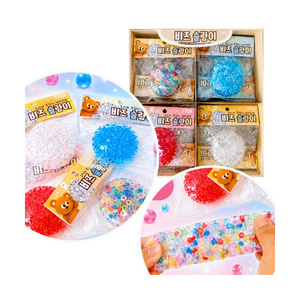 Bead Slang Bead Slime, 10 piezas de colores aleatorios, juguete antiestrés para niños - Product Image 1
