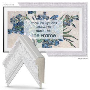 White Decorative <b>TV</b> Picture Frame for <b>Flat</b> Screen Television up to 75 Inch Radio & <b>TV</b> Accessories - Product Image 6