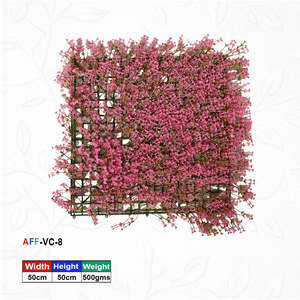 Panel Floral Artificial de Césped Miniatura Rosa Oscuro - Product Image 1
