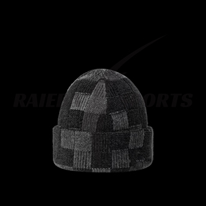 Bonnets en laine/coton de qualité supérieure, personnalisés, OEM, à la mode, en jacquard à pois, pour hommes et femmes, pour la plage et les voyages, de haute qualité - Product Image 2