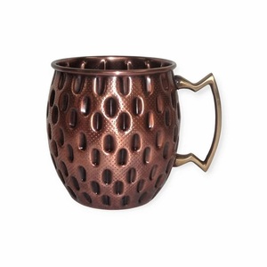 Shaker à cocktail en acier inoxydable fini antique Barware Design martelé personnalisé par le designer - Product Image 3