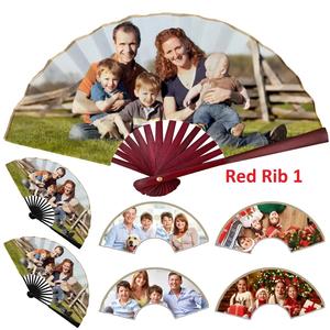 Éventail à main en bois fabriqué à la main avec tissu de coton fluide, accessoire de mode élégant pour l'été et les événements - Product Image 3