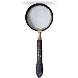 Loupe ronde en laiton avec un beau motif de papillon, poignée en nacre, loupe de créateur - Product Image 6