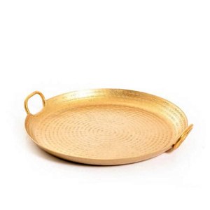 Plateau de service rectangulaire en aluminium poli de qualité supérieure pour le petit-déjeuner, la cuisine à domicile, la vaisselle, passe au lave-vaisselle - Product Image 2