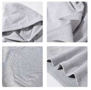 Sudadera de invierno de talla grande Unisex 380g peso pesado calidad personalizada diseño de impresión de pantalla Sudadera con capucha suelta para parejas sólido - Product Image 5