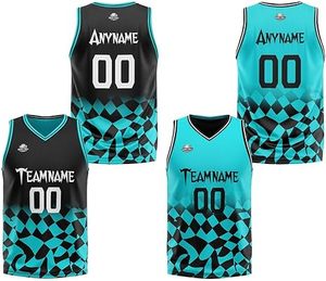 Camiseta de Baloncesto Personalizada con Sublimación en Degradado, Cuello en V, Sin Mangas, Uniforme de Malla, Morado, Azul, Rosa - Product Image 5