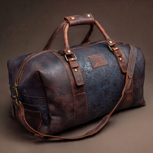 กระเป๋าโท้ทสะพายไหล่สำหรับผู้ชาย, กระเป๋าหนังสะพายข้างกระเป๋าธุรกิจลำลองกระเป๋าหนังแฟชั่นกระเป๋าทรงดัฟเฟิลกับแพ็คเก็ตรองเท้า - Product Image 5