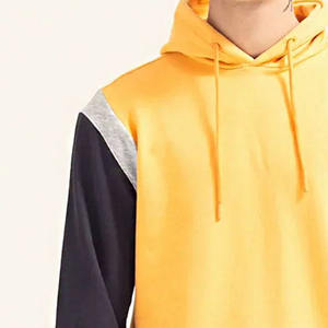 Sweat à capuche d'hiver pour homme 100 % coton molletonné, coupe classique, manches à motif numérique, cordon de serrage multicolore, pull épais - Product Image 4