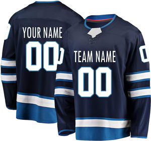 2025 Jersey de hockey sobre hielo de alta calidad con nombre de equipo personalizado Número de logotipo Impresión sublimada de secado rápido Ropa deportiva MOQ bajo - Product Image 5