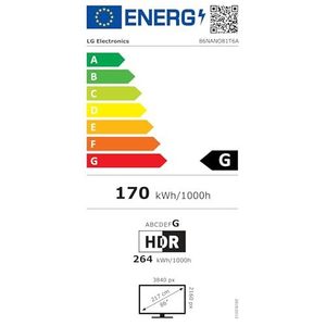 Large Screen Display 86 Inch UHD Smart Television 218 cm with Dynamic Range and 120Hz Refresh Rate - Product Image 3