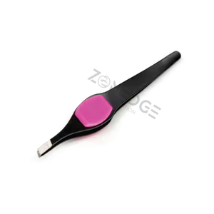 Pince à épiler à sourcils en acier inoxydable pince à cils obliques portable de haute qualité pince à épiler professionnelle - Product Image 6