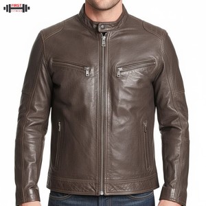 Chaqueta de Motociclista de Cuero Sintético Negra Personalizada para Hombre, de Alta Calidad, Informal, de Invierno, con Decoración de Borlas, Cremallera y Opción de Talla Grande - Product Image 1