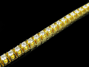 สร้อยข้อมือเทนนิสเพชรโมอิสเจียระไนทรงกลมทันสมัยชุบทองสีเงินสเตอร์ลิงสำหรับงานแต่งงานเครื่องประดับของขวัญ unisex - Product Image 3