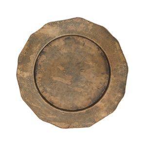 Plaque de chargeur en métal de décoration de mariage de qualité supérieure pour un dîner de banquet élégant avec des accessoires modernes réutilisables élégants - Product Image 1