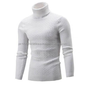 Best Offer on High Quality Men's Autumn Winter Wool <b>Turtleneck</b> Knitted Pullover Custom Knitwear Manufacturer <b>Sweaters</b> - Product Image 6