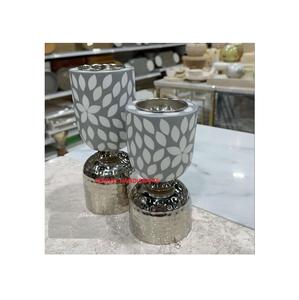 Tendencia 2025: Artesanías de Madera y Resina con Quemador de Bakhoor de Metal, Quemador de Incienso de Madreperla, Regalo de Ramadán y Eid - Product Image 1