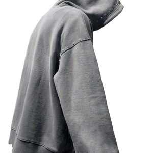 Color Stone Mezcla de algodón de la mejor calidad Personalizar Sudaderas con capucha de diamantes de imitación para hombres Boxy Fit Zip-up Sun Faded Heavyweight Hoodie - Product Image 6