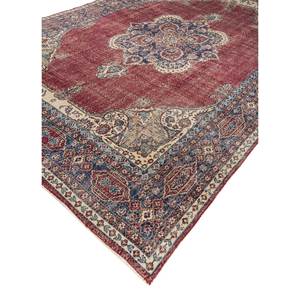 Alfombras de Lana Anudadas a Mano de Gran Tamaño, Diseño de Medallón Rojo y Naranja, para Sala de Estar o Pasillo - Pae-5048 - Product Image 2