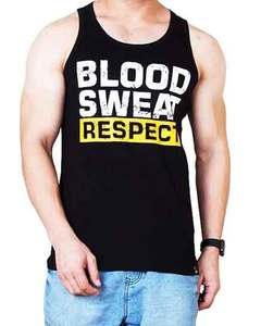 Vente en gros de maillots de corps personnalisés de musculation en coton noir sans couture pour hommes, gilets pour débardeurs de gym avec string pour hommes - Product Image 3