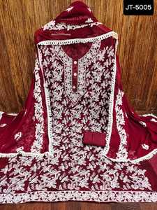 Style indien et pakistanais Salwar Kameez pour dames avec Santoon lourd et travail mariage et festival porter Salwar Kameez - Product Image 3