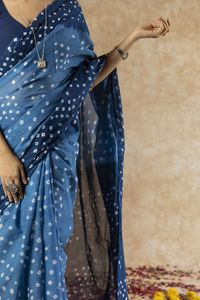 Saree de seda Banarasi de calidad superior para mujer, algodón Chanderi suave, estampado Digital, borde tejido, ropa tradicional india para Formal - Product Image 2