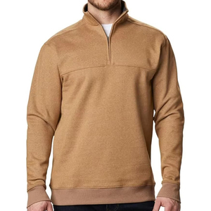 2025 nouveauté 100% coton sweats Logo personnalisé sweats à capuche imprimés meilleure vente quart Zip pull sweat pour hommes - Product Image 1