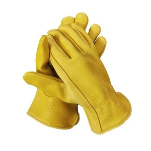 Gants de conduite en cuir de sécurité de vache à doigt complet de qualité supérieure conducteur anti-dérapant résistant à l'usure confortable - Product Image 5
