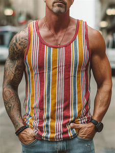 Camiseta sin mangas para hombre, cómoda, de alta calidad, producto superior, camisetas sin mangas de talla grande con colores y tamaños personalizados - Product Image 3