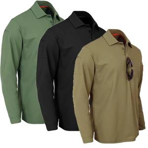 เสื้อเชิ้ตแขนยาวแบบสวมหัวแห้งเร็วของผู้ชายเสื้อผ้าระบายอากาศขนาดใหญ่พิเศษเสื้อยืดพับลงแบบยืดหยุ่นสำหรับฤดูร้อน - Product Image 1