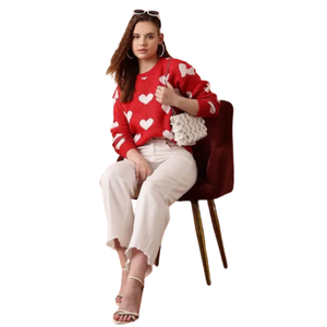 Suéter de Navidad de Cachemira de lana informal para mujer Longitud regular con decoración de lentejuelas para festivales de invierno Estilo tejido - Product Image 5