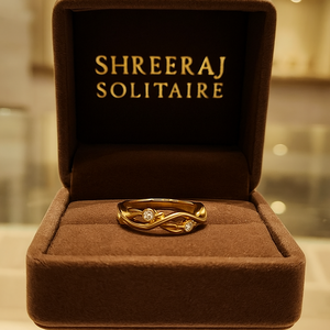 Anillo de diamantes personalizado para mujer, diseño de hoja, forma curva, inspirado en la naturaleza, anillo de diamantes naturales reales, claridad VVS, diseño personalizado. - Product Image 2