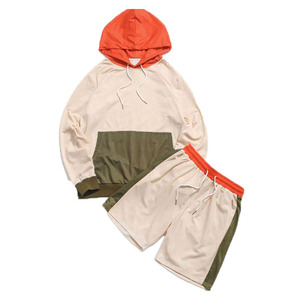 Conjunto de verano de algodón 100% personalizado para hombre, chándal corto de moda transpirable, gran oferta, ropa de trabajo OEM - Product Image 5