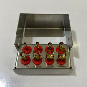 Kit de punzón de tejido de implante Dental de acero inoxidable alemán de alta calidad, 8 Uds., con soporte de fresa, instrumentos quirúrgicos, venta al por mayor - Product Image 2