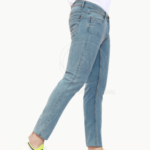 Jeans décontractés pour hommes de haute qualité pantalons salopette légère conception d'impression 100% coton taille moyenne derniers services OEM de mode de rue haute - Product Image 4