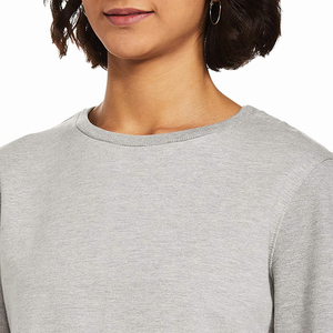 Sudaderas de invierno de lona de poliéster/algodón de diseño personalizado para mujer, cuello en V, manga larga, logotipo impreso en la parte delantera, impermeables y transpirables - Product Image 4