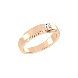 Anillo de oro rosa con diamante de moissanita, joyería de lujo sostenible para cada ocasión - Product Image 5
