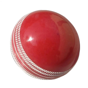 Haute Qualité En Cuir Véritable Rouge Cricket Hardball 4 Pièces À La Main Match Logo Personnalisé Couleur Personnalisée Usine Prix De Gros - Product Image 2