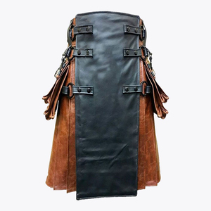Meilleures ventes Kilts en cuir confortables de longueur régulière Nouveau style de kilts en cuir pour hommes Meilleur prix - Product Image 1