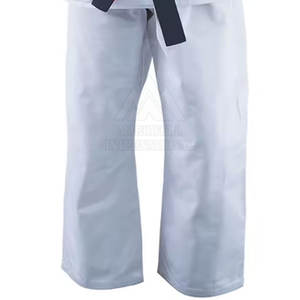 เครื่องแบบ BJJ GI คอตตอน100% น้ำหนักเบาระบายอากาศได้ดีศิลปะการต่อสู้สีพื้น - Product Image 2