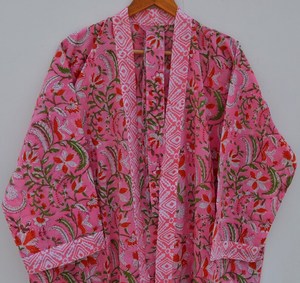 เสื้อแจ็กเก็ตแฟชั่นผู้หญิงแขนยาวทำด้วยมือผ้าฝ้ายพิมพ์ลายตามสั่ง - Product Image 4