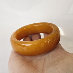 Orange Butterscotch Amber <b>Bangle</b> <b>Bracelet</b> Poland, small diameter 55 mm - Product Image 2