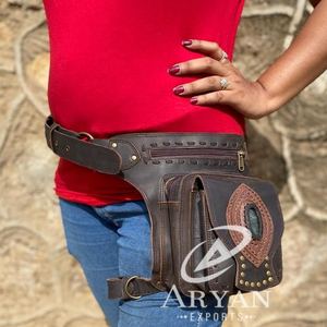 เข็มขัดรัดสะโพกมอเตอร์ไซค์สำหรับทุกเพศ,เข็มขัดสำหรับเดินทางกระเป๋าคาดเอวกระเป๋าคาดเอวเข็มขัดหนังสำหรับนักขี่จักรยาน - Product Image 1