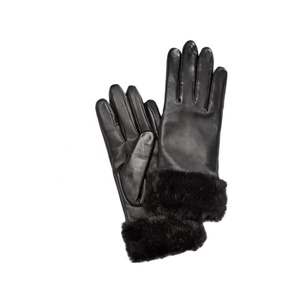 Guantes de Motocicleta de Piel de Oveja Genuina para Mujer, Resistentes al Viento, Cálidos para Invierno, con Forro de Piel Real - Product Image 3