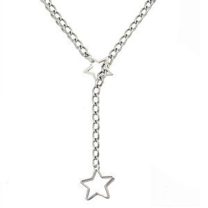 1ชิ้นผู้หญิงวินเทจดวงจันทร์ดาวสแตนเลสสร้อยคอง่าย All-in-one ผู้หญิงจี้สร้อยคอเครื่องประดับ - Product Image 1